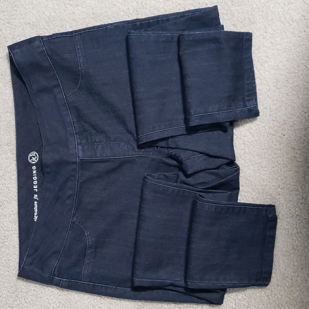 Signature Fit Jegging W62 Blue Jeans Large